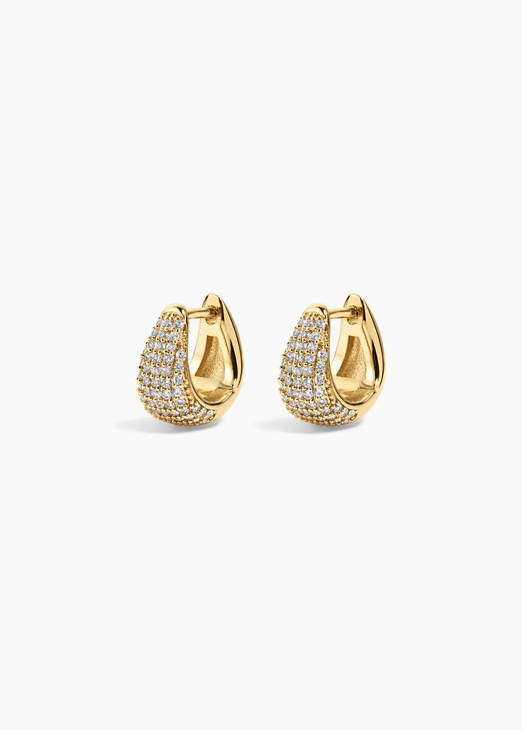 Dazzling Gold & Glitter Drop Earrings