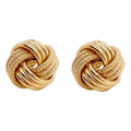 Elegant Gold & Shimmer Stud Earrings