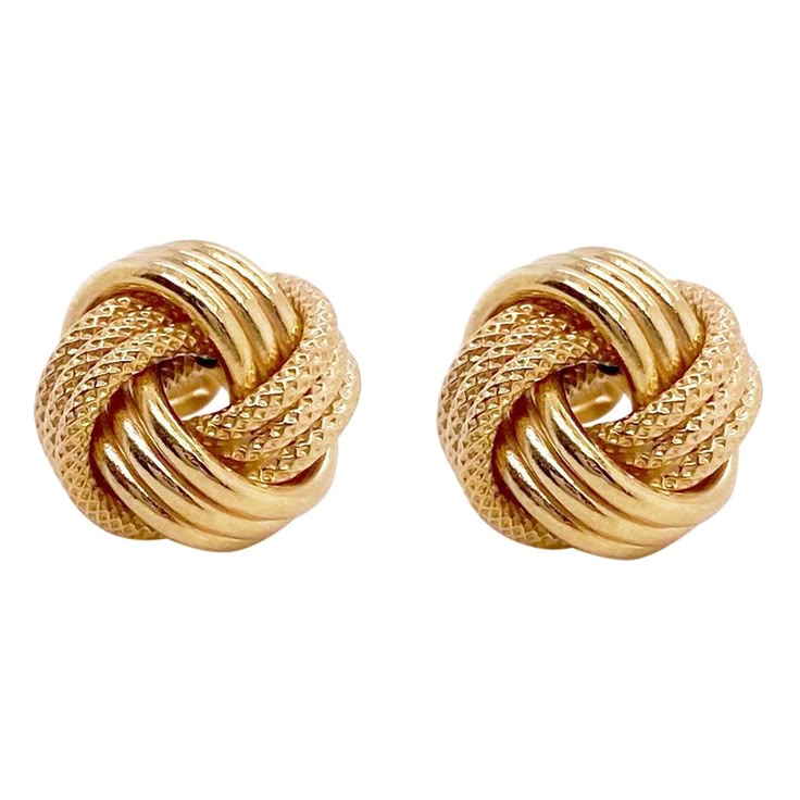 Elegant Gold & Shimmer Stud Earrings